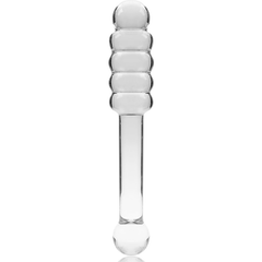 NEBULA SERIES BY IBIZA - MODELO 20 DILDO CRISTAL BOROSILICATO TRANSPARENTE 20.5 CM -O- 3 CM