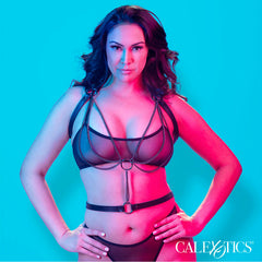 CALEXOTICS - EUPHORIA ARNÉS ESTILO CABESTRO CON MÚLTIPLES CADENAS PREMIUM TALLA PLUS