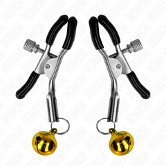 KINK - PINZAS PARA PEZONES CON CAMPANILLA DORADA 6 CM
