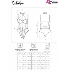 LIVCO CORSETTI FASHION - RUBIKA LC XG079 BODY CON GARGANTILLA NEGRO XL