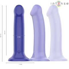 INTENSE - VICTORIA VIBRADOR CON VENTOSA 10 VIBRACIONES AZUL OSCURO CONTROL REMOTO