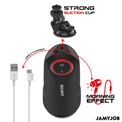 JAMYJOB - GRAVITY MASTURBADOR VAGINA AUTOMÁTICO 5 MODOS DE EMPUJE Y EFECTO SONIDO