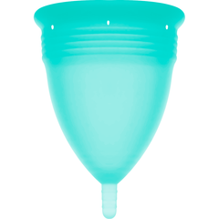 STERCUP - COPA MENSTRUAL FDA SILICONA AQUAMARINA - TALLA L