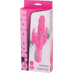 SEVEN CREATIONS - E RABBIT SLIMINE TRIPLE PLAY VIBRADOR TRIPLE ESTIMULACIÓN ROSA